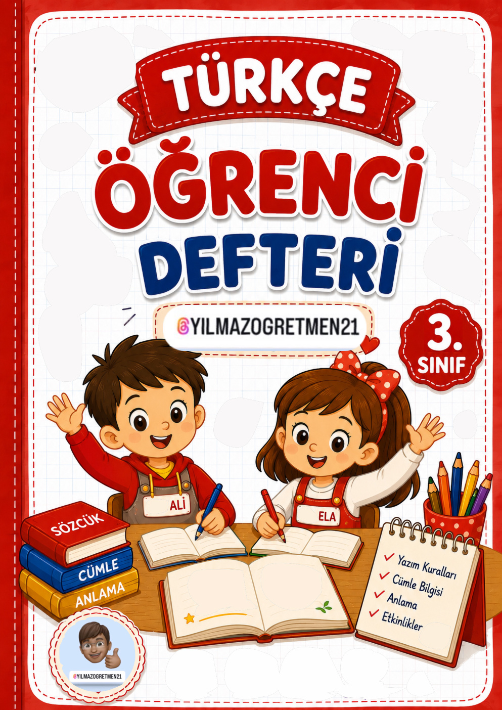 3. Sınıf Türkçe Defterim
